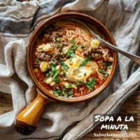 sopa a la minuta peruana